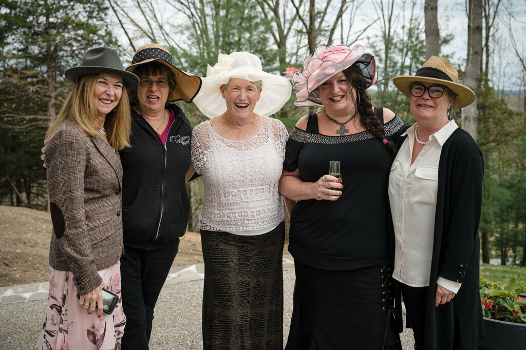 women in fancy hats